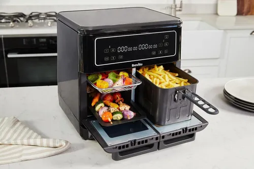 Air Fryer Frytkownica beztłuszczowa BREVILLE VDF130X 11l z podwójnym koszem