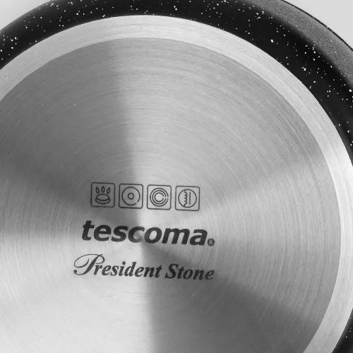 TESCOMA President Stone 3 l czarny - garnek aluminiowy z pokrywką
