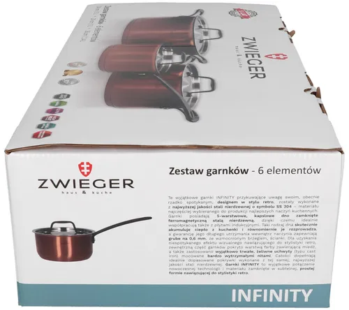 Zestaw garnków ZWIEGER Infinity (6 elementów)