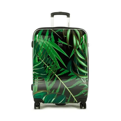 Средний жесткий чемодан Saxoline Palm Leaves 1460h0.60. 10 Palm Leaves