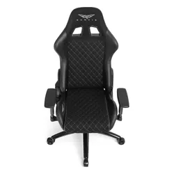 Fotel GAMVIS Phantom Large Czarny (białe elementy)