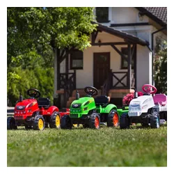 Falk Traktorek X Tractor Zielony Z Przyczepką Klakson 2-5 Lat