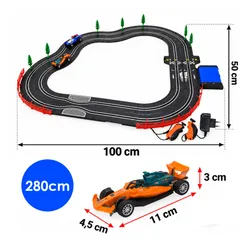 Tor samochodowy wyścigowy 280cm 3w1 Z60