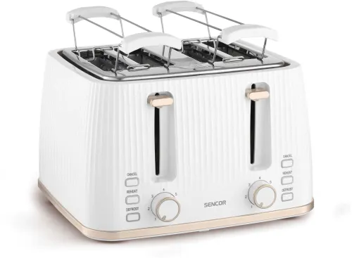 Toster Sencor STS 7540WH Ruszt do bułek Rozmrażanie 1860W