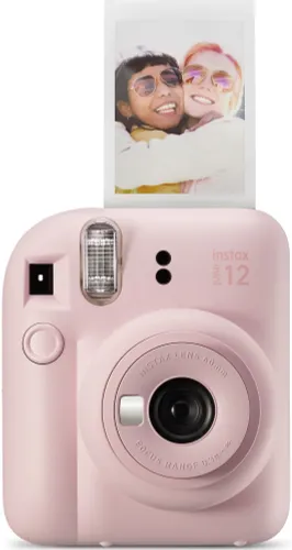 Aparat FUJIFILM Instax Mini 12 Różowy Pokrowiec + Album + Ramki + Sznurek + Klamerki