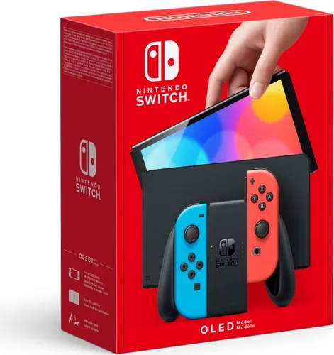 Игровая консоль Nintendo Switch OLED Neon Red/Blue (Красно-Синяя)