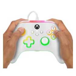 Pad PowerA Advantage Wired Controller Lumectra White do Xbox Series X/S, Xbox One, PC Przewodowy