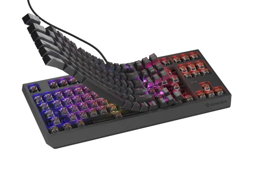 Klawiatura mechaniczna Genesis Thor 230 TKL US RGB Outemu Brown Czarny