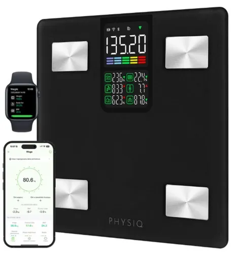 Waga łazienkowa PHYSIQ 2101 Czarny