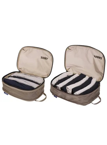 Pokrowce kompresyjne na ubrania Thule Compression Packing Cube Set - gentle beige