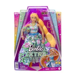 Lalka Barbie Extra Moda Fancy sukienka w kwiaty HHN14
