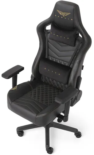 Fotel GAMVIS Elite 2.0 Pro XL Czarny (złote elementy)