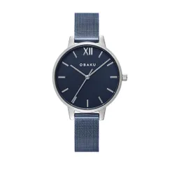 Obaku Lıv V209lxclml Donanma Saati / Gümüş