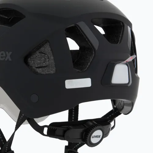 Kask rowerowy UVEX Stride Visor black matt/lite mirror silver