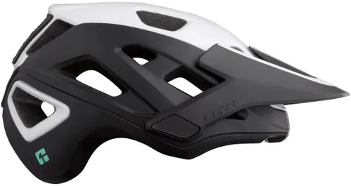 Kask rowerowy LAZER Jackal KinetiCore Czarno-biały MTB (rozmiar L)