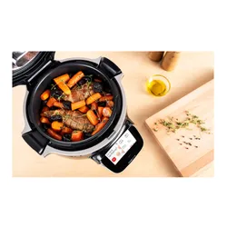 Аэрогриль Tefal Cook4me Touch Wi-Fi CY9128 + крышка для выпечки EY1508 1600 Вт 6л мобильное приложение