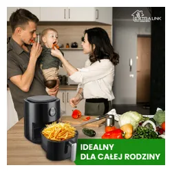 Air Fryer Frytkownica beztłuszczowa EXTRALINK SJ-400 4l Wi-Fi programator czasowy