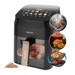 Air Fryer Frytkownica beztłuszczowa CECOTEC Cecofry&Grill Smoking 4500 3 w 1 z ukrytym grillem i wędzarnią