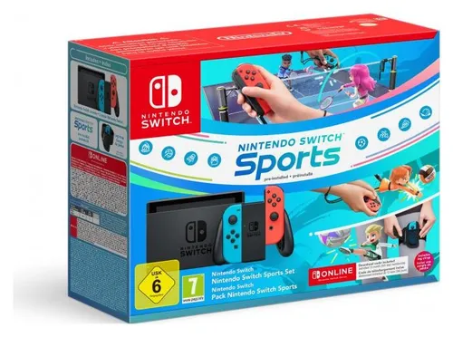 Nintendo Switch Neon + Switch Sports + 12M NSO