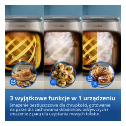Air fryer Philips Ovi NA547/07 2000W 7,2l Aplikacja mobilna Gotowanie na parze