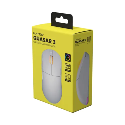 Myszka gamingowa Hator Quasar 3 Wireless Biały