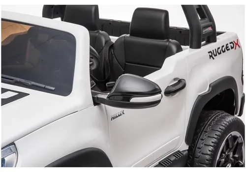 Auto Na Akumulator Dla 2 Dzieci Toyota Hilux 4X4 Pilot Eva Skóra LED Radio MP3