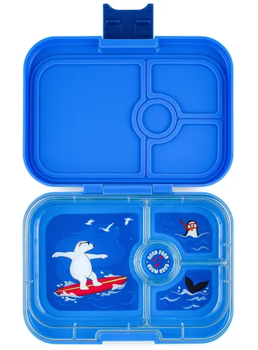 Yumbox Panino - Surf blue / polar bear tray orta dikdörtgen öğle yemeği kutusu