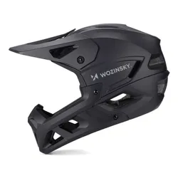 Kask rowerowy WOZINSKY HT-58C Czarny Full Face MTB (rozmiar M)