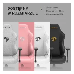 Fotel ANDA SEAT Phantom 3 L Czarny