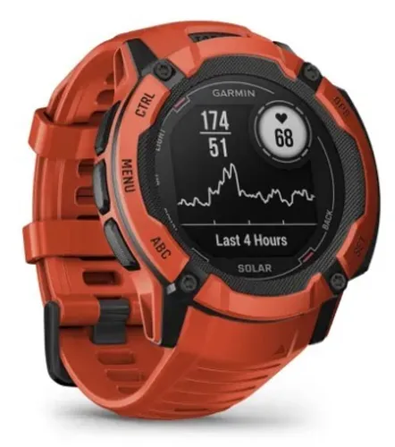 Смарт-часы Garmin Instinct 2x Solar (огненно-красный)