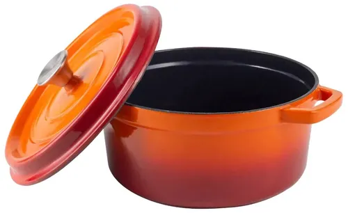 Garnek żeliwny VINTAGE CUISINE VC2P2619BL20CP Pomarańczowy 26 cm