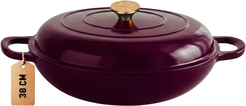 Garnek żeliwny HAGE DN30 3L Bakłażanowy