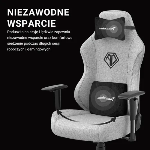 Fotel ANDA SEAT Phantom 3 L Czarny