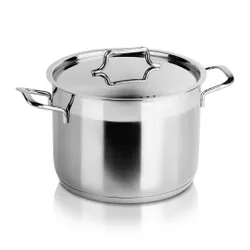 Garnek stalowy z pokrywką ANETT 20 cm, 4,6 l