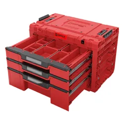 Skrzynka narzędziowa QBRICK System Prime Drawer 3 Toolbox Expert Red Ultra HD