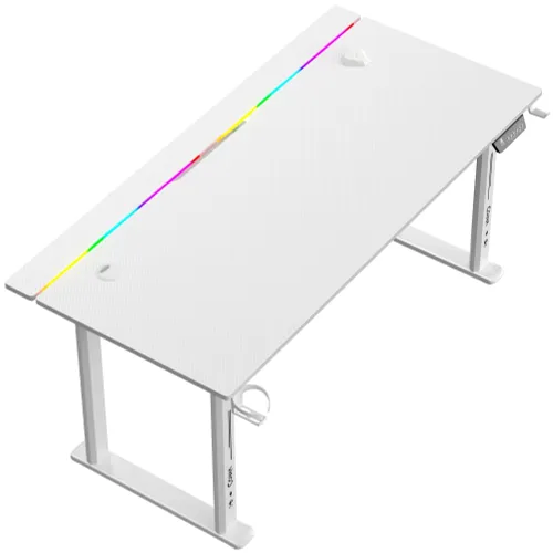 Biurko gamingowe COBRA Electra S CRF1622ELWHRGB Biały