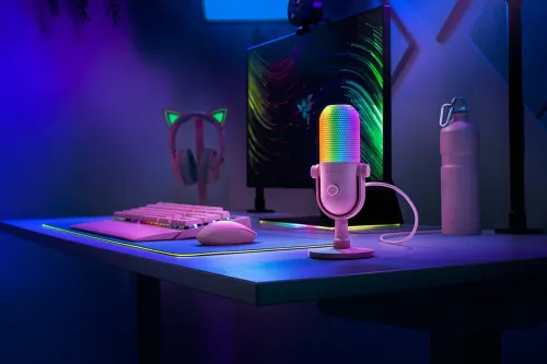 Mikrofon Razer Seiren V3 Chroma Przewodowy Dynamiczny Różowy