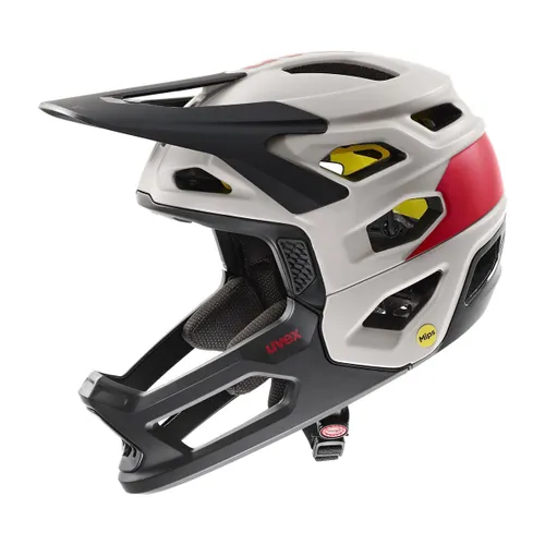 Kask rowerowy UVEX Revolt MIPS oak brown/red matt
