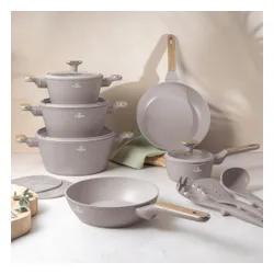 Zestaw garnków BERLINGER HAUS Taupe Nordic BH-8344 (15 elementów)