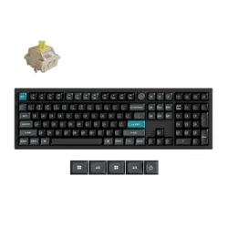 Klawiatura gamingowa Keychron Q6U-M4 100% Milk POM Banana Switch RGB Hot-Swap 8K