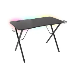 Biurko Genesis Holm 200 RGB 113cm Czarny