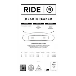 Deska snowboardowa Ride Heartbreaker - Długość (cm) - 143