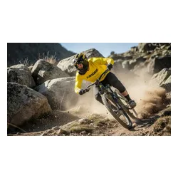 Kask XRIDER XRFH003M Czarno-żółty Full Face z odkręcaną szczęką (rozmiar M)