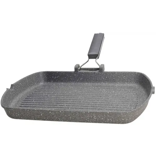 TOGNANA PureRoq 34 x 24 cm - patelnia grillowa nieprzywierająca ze składaną rączką