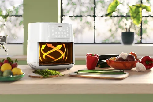 Air Fryer Frytkownica beztłuszczowa PHILIPS Ovi Connected XXL HD9285/00 7.2l Wi-Fi ponad 1000 darmowych przepisów