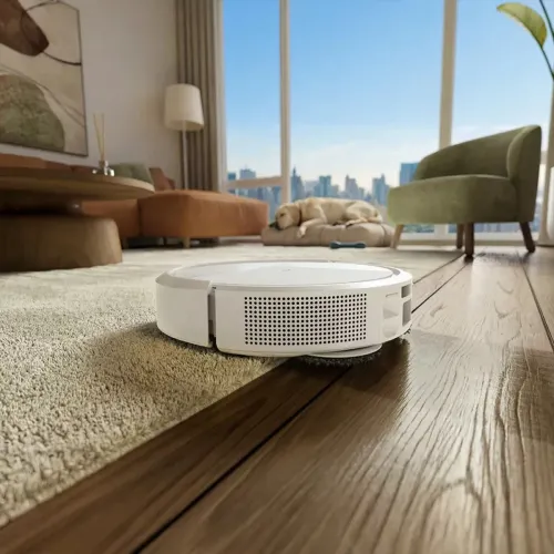 Robot sprzątający iRobot Roomba 515 Combo Funkcja mopowania Stacja oczyszczająca Tworzenie mapy pomieszczenia 70dB Funkcje AI Biały