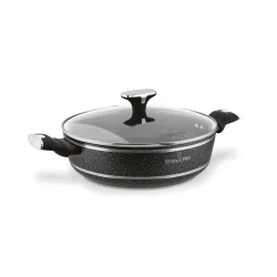 Patelnia na indukcję z pokrywką krótkie uchwyty Starke Pro Celebrity Marble 28 cm