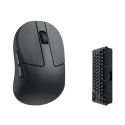 Myszka gamingowa Keychron M4-A4 PixArt 3395 bezprzewodowa 26000 dpi optyczna czarna