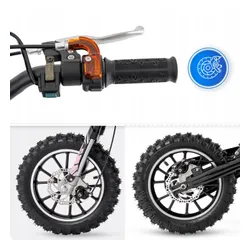 Motorek dla dzieci cross spalinowy 49CC motocykl el. start LED 35km/h motor