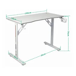 Biurko gamingowe COBRA CR2060WH Biały